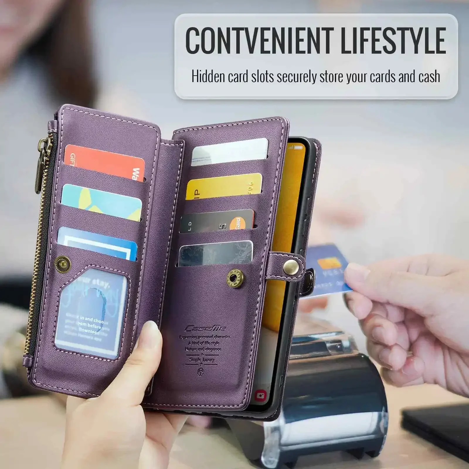 Crossbody for Samsung Galaxy A15 A25 A32 A33 A35 A55 A72 Case Wallet Card Holder image 6