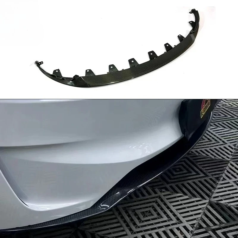 Front Bumper Lip Spoiler for Tesla Model 3 Highland 2024+ Carbon Fiber Chin Splitter Performance Body Kit Gloss Accessories