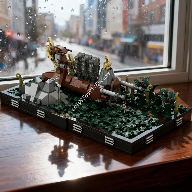 

781pcs MOC Droid Battle Pack Diorama Star Model Building Blocks Christmas Gift Architecture DIY Toy Creative Idea Education Kids