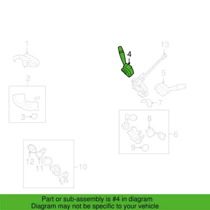 

Новый переключатель стеклоочистителя автомобиля 93420-2L221 для двигателя Hyundai Elantra 1.8/2.0L 2009-2012