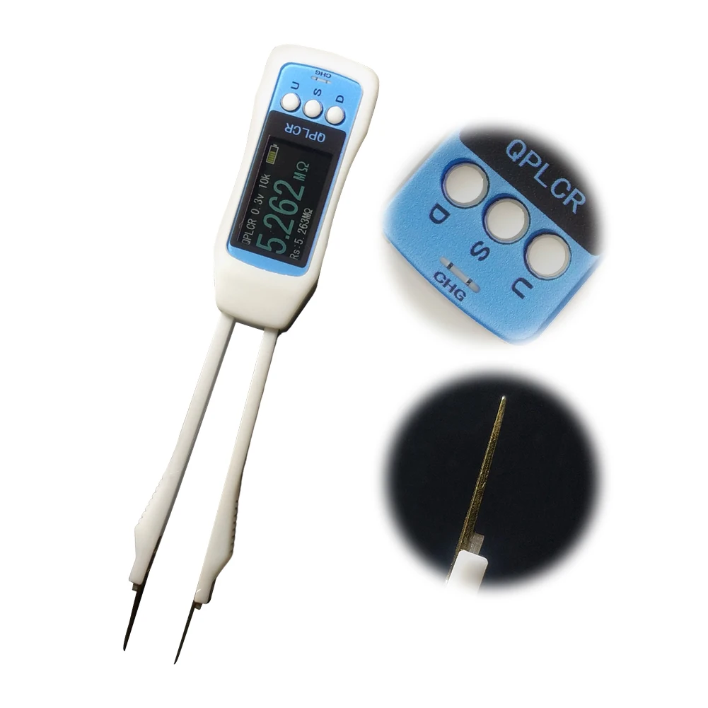 LCR Bridge Meter Digital Display Handheld LCR Meter Tweezer High Precision Capacitance Inductance Resistance Tester