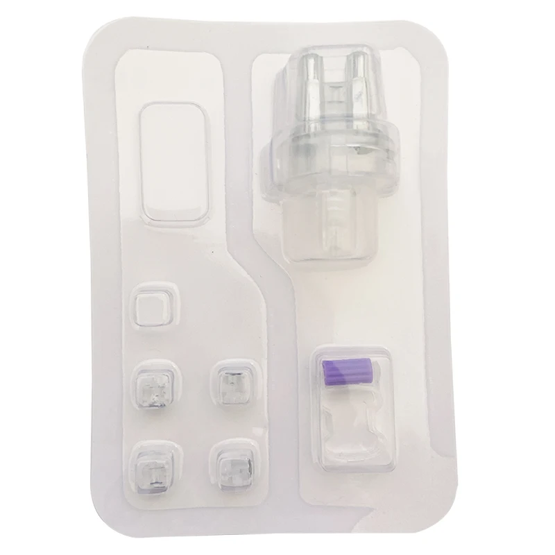 EMS Monocrystalline Silicon Chip Replacement Head 1 Set For Injector Mesotherapy Gun Needle Free Injection Moisturizing Mesogun