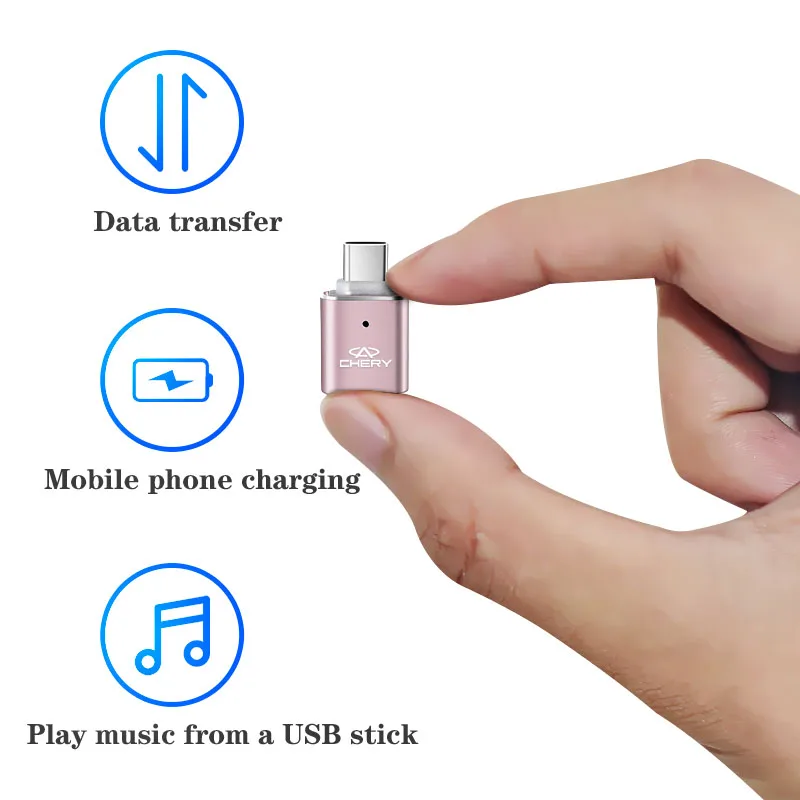 نوع C OTG ذكر إلى USB شاحن أنثي محول موصل لشيري تيجو 7 برو 8 4 5 3 2 T11 5X تميمة Fora QQ IQ Fulwin Arrizo #3