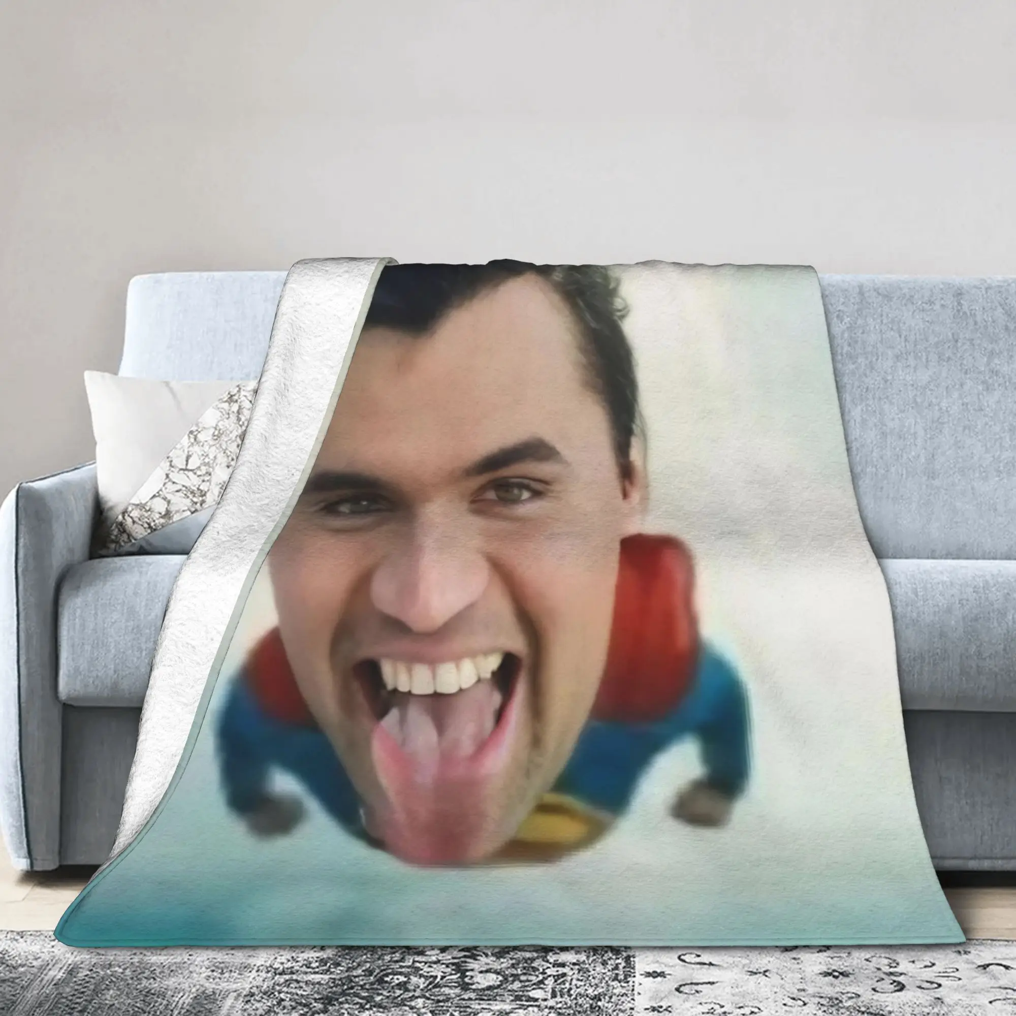 New Arrival Charlie Kirk funny meme Blankets Soft Flannel  Relax Throw Blankets Machine Washable