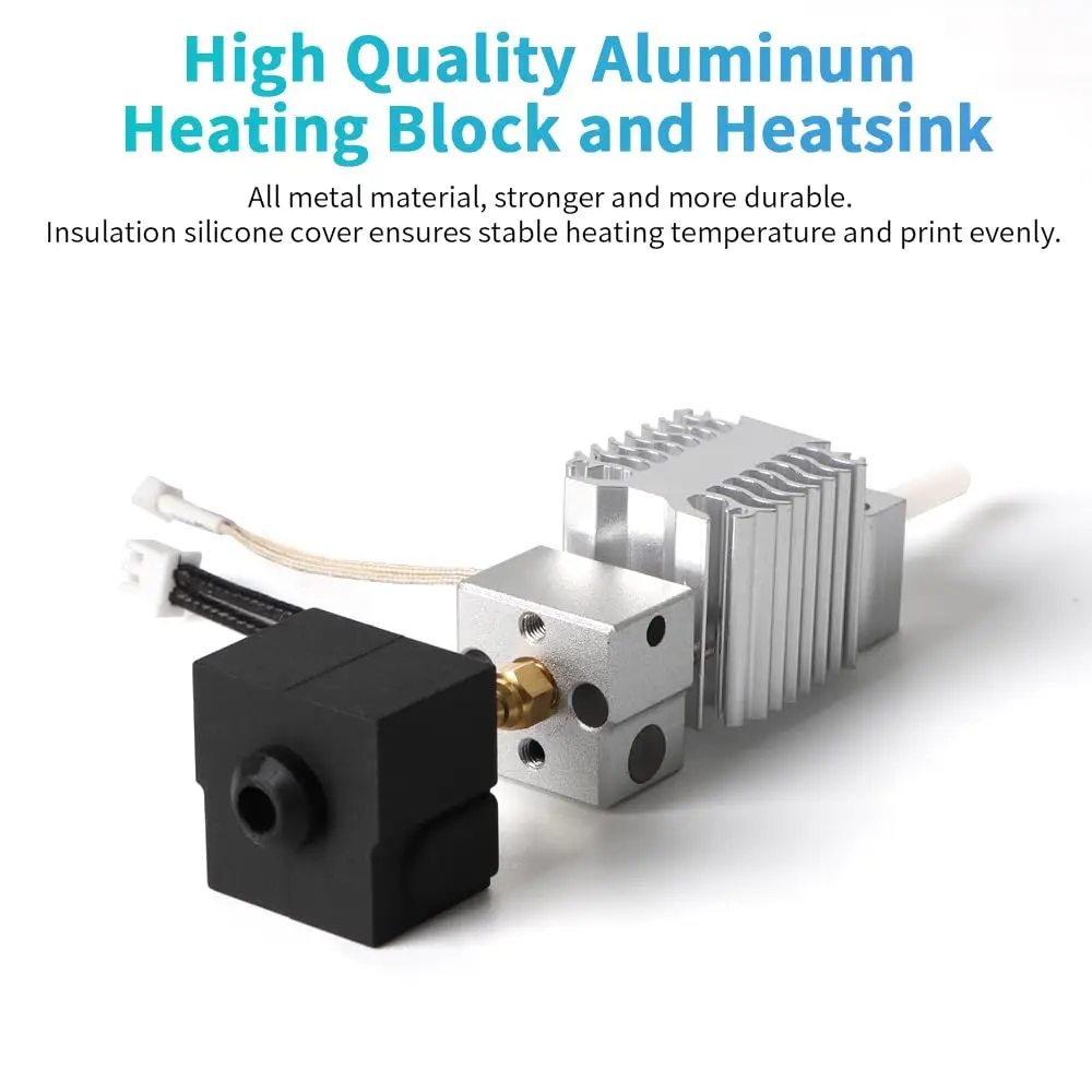  Creality Ender 3 V3 SE Hotend-Kit, Original Ender 3 V3 SE Extruder Hotend Heizblock-Set mit Messingdüse für Ender3 V3 SE – Detail 4
