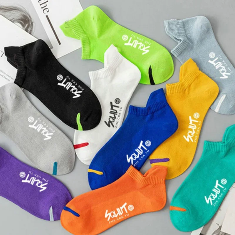 42Pairs Summer Thin Cotton Socks Men\'s Short Socks Breathable Sweat Men\'s Socks Anti-odor Spring and Summer Mesh Men\'s Socks