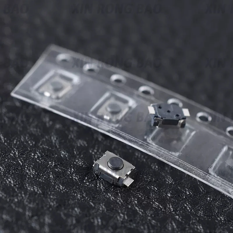 100pcs/lot 3*4*2MM Small Tortoise Switch 2pin SMD MP3/MP4 Phone Button Touch Button Micro Switch 3X4X2