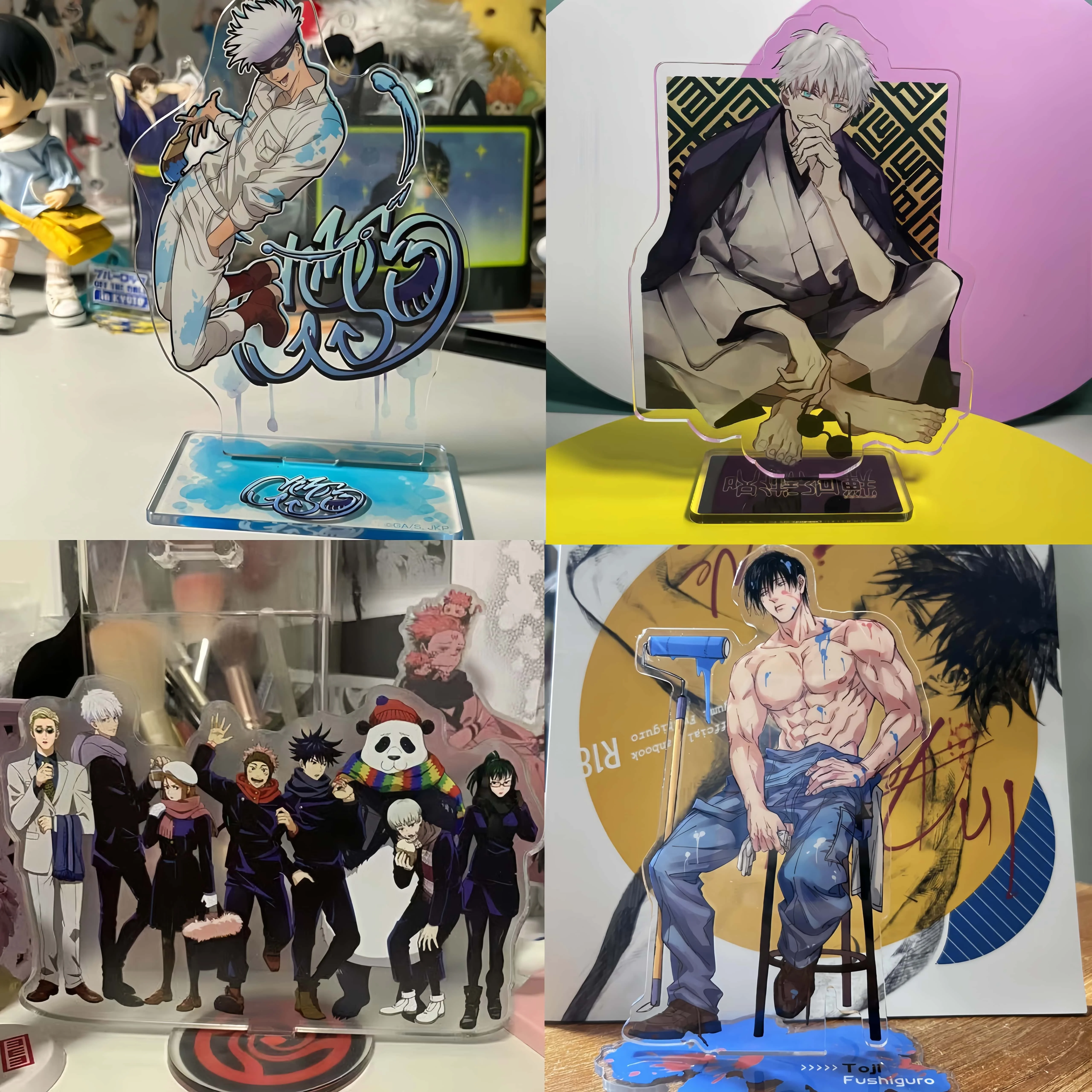 

Anime Jujutsu Kaisen Ujiie Itadori Satoru Gojo Shinjirouku Nobara Nobuichi Natsuiro Maki Zenin Acrylic Plaque Standing Board