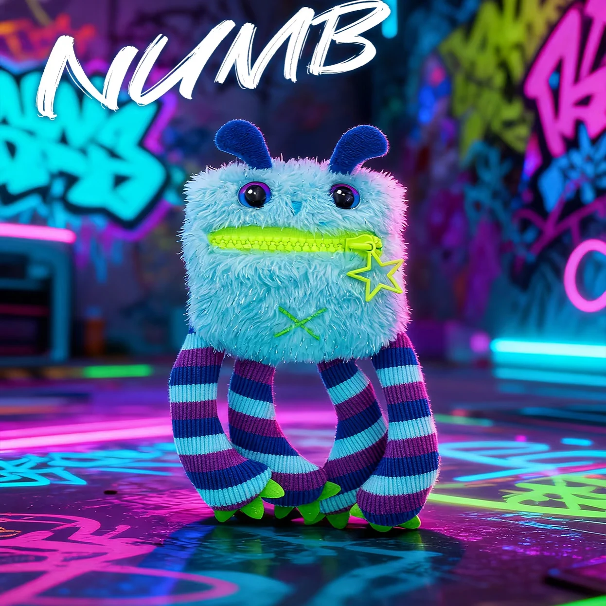 نسخة قانونية Nomster Nom Bad المزاج سلسلة صندوق أعمى يهز صوت قلادة الوحش أفخم دمية قبيحة لطيف مضحك دمية محفظة نسائية للعملات المعدنية #2