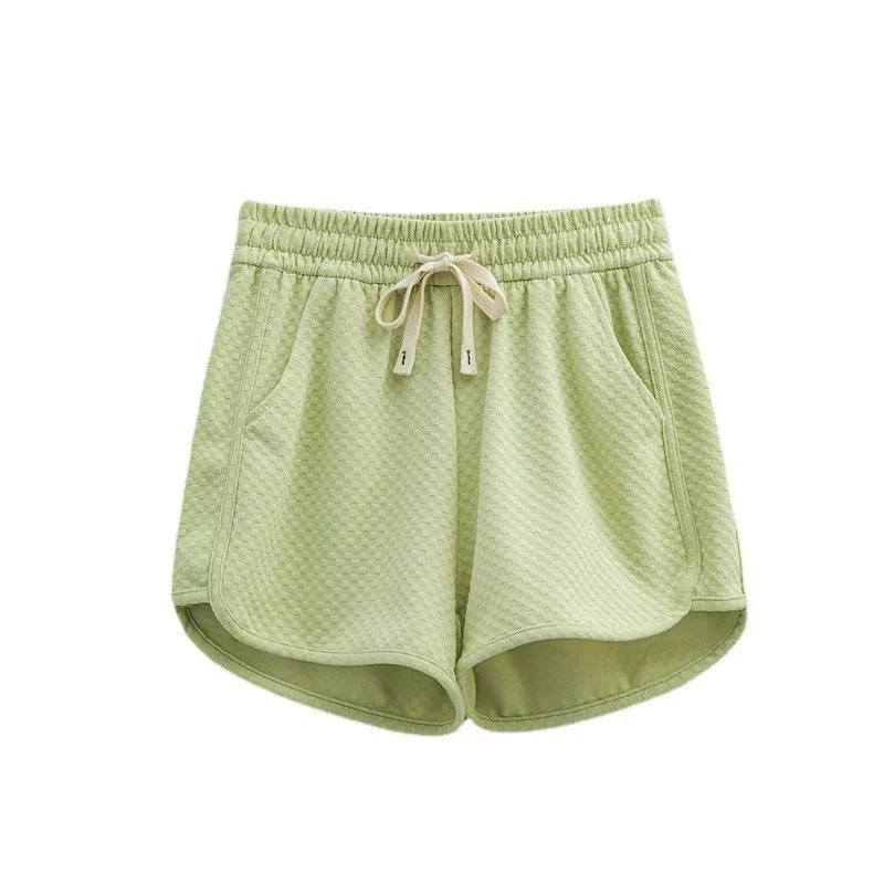 Pantaloncini da Yoga da donna pantaloncini a gamba larga a vita alta sottili pantaloni a tre quarti solidi sport Yoga Walking Outdoor Comfort