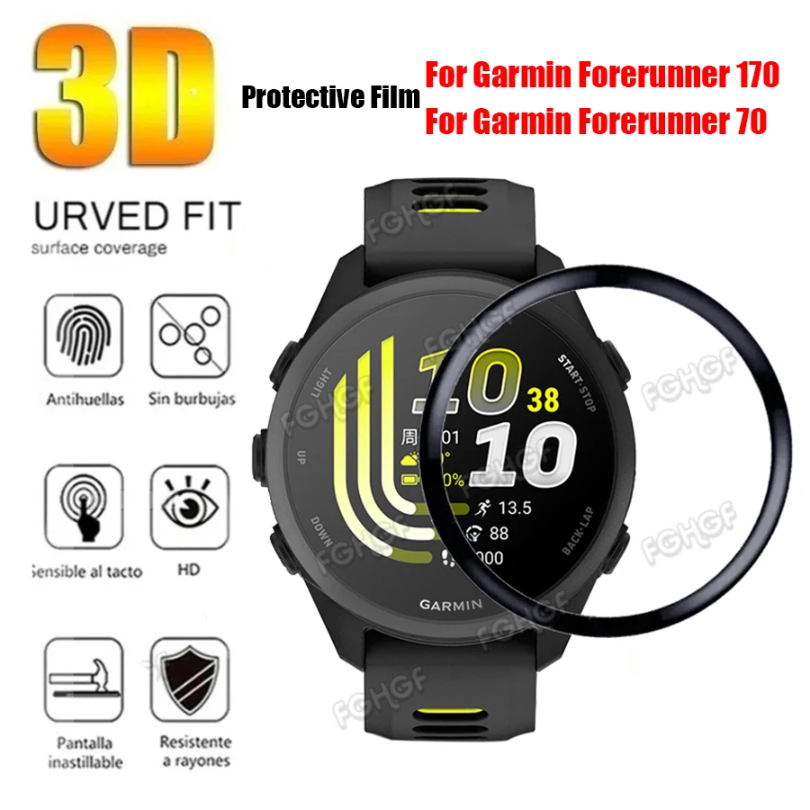 Anti-scratch Screen Protector For Garmin Forerunner 170 Full Coverage Protective Film For Foreruuner 70 Accessories Not Glass