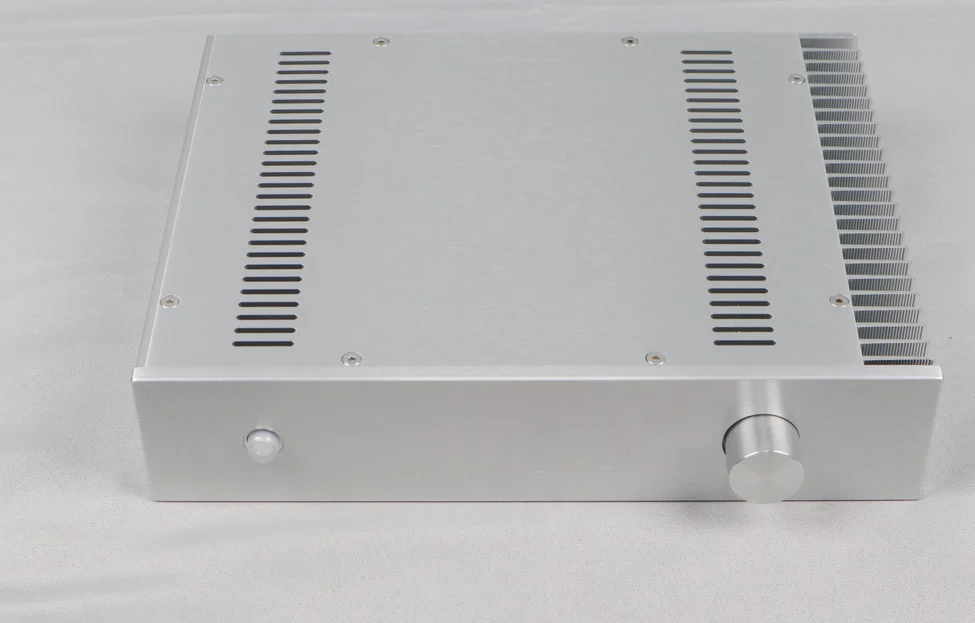 BZ3207 custodia preamplificatore/telaio amplificatore in alluminio pieno argento AMP BOX