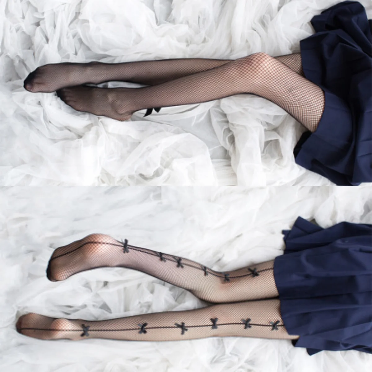 Sexy Women Tights Summer Nylon Transparent Bowknot Pantyhose Japanese Kawaii Girls Cute Black Mesh Fishnet Sexy Lingerie Tights