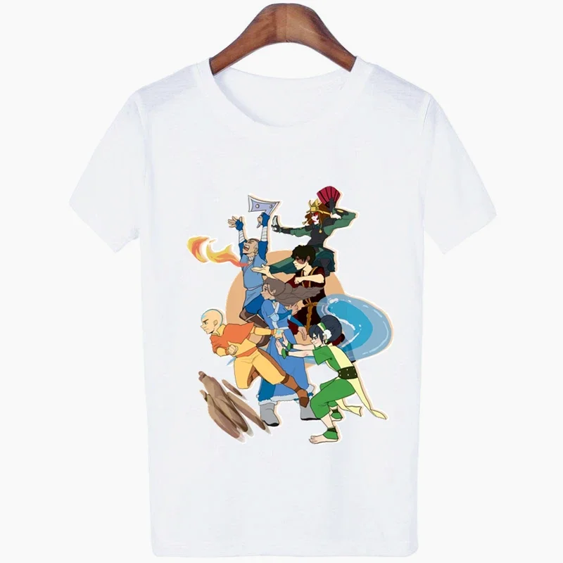 Avatar The Last Airbender Aang Avatar unisex T Shirt Women Female Hip Hop Women Clothes Tshirt Harajuku Casual T-shirt