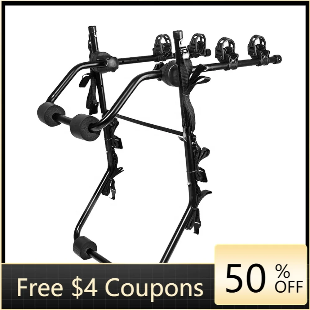 

STLF Портативный складной багажник для велосипеда, задний багажник с двумя велосипедами для внедорожников и грузовиков