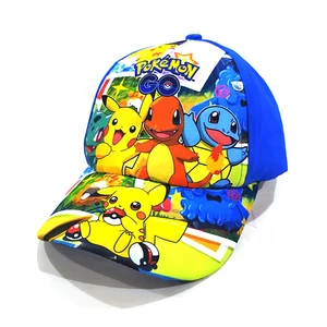 Pokemon boné de beisebol pikachu praia anime personagem engraçado chapéu esportes ao ar livre ultravioleta chapéu de sol kawaii crianças brinquedos presente aniversário 8 principais vendas boneco beisebol - №1