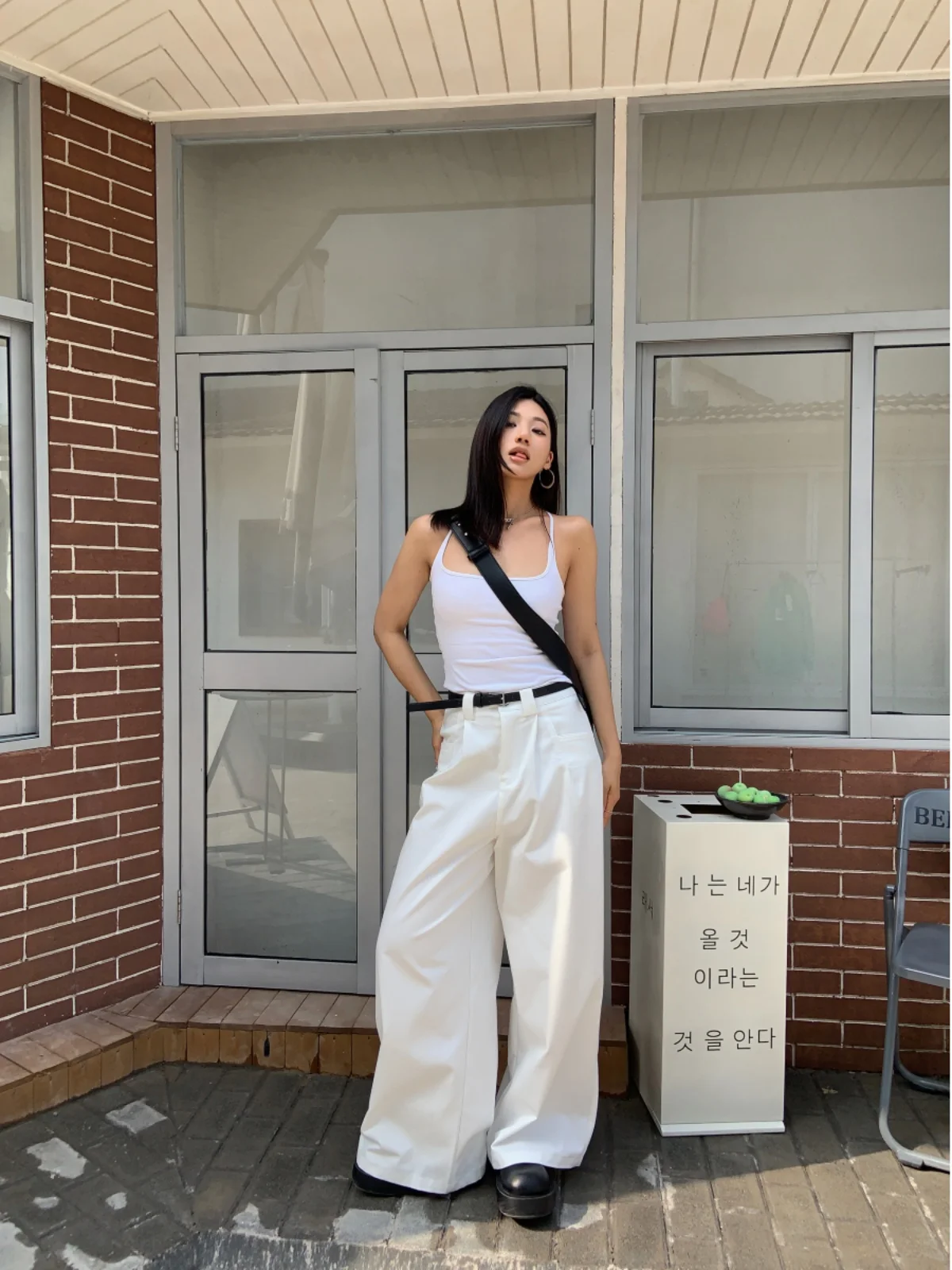 

Модные повседневные брюки с высокой талией, широкими штанинами, прямым кроем, свободного силуэта, в стиле ретро, уличная мода