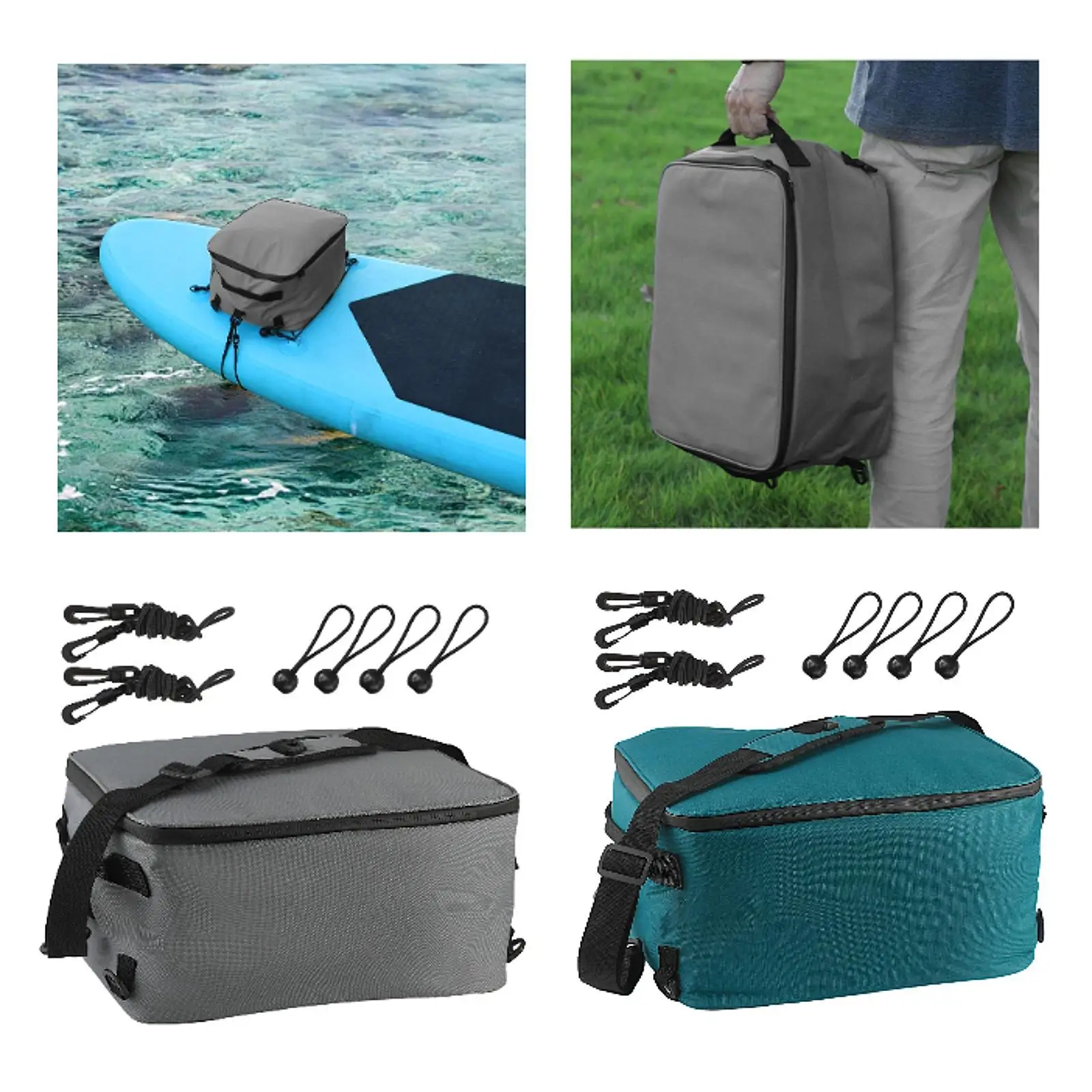حقيبة كتف قابلة للتعديل على سطح المجداف معزولة حراريًا لحمل قوارب الكاياك