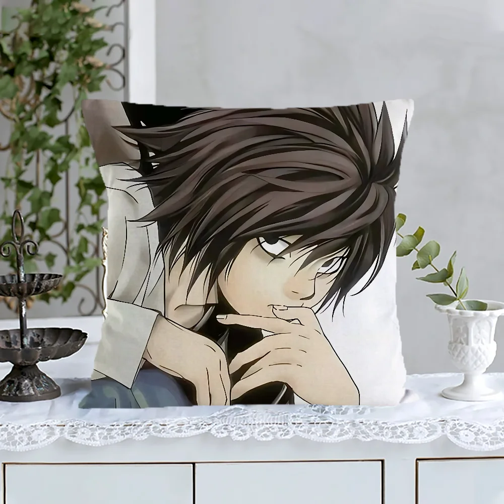 Cushion Covers  Anime L-Lawliet Ornamental Pillows Cover Living Room Decoration Cushions for Decorative Sofa Home Pillow Cases - Image 3