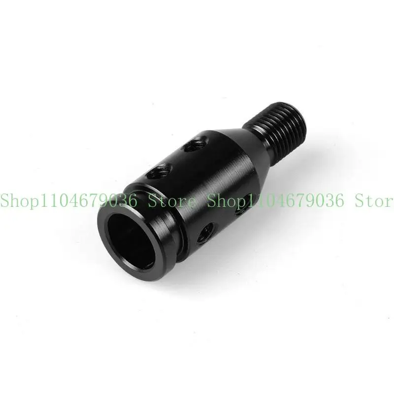 652F Universal Car Manual Gear Shift Knob Adapter Alloy Shift Knob Adapter M12x1.25 Threaded Shifter with Wrench Screws Hoses