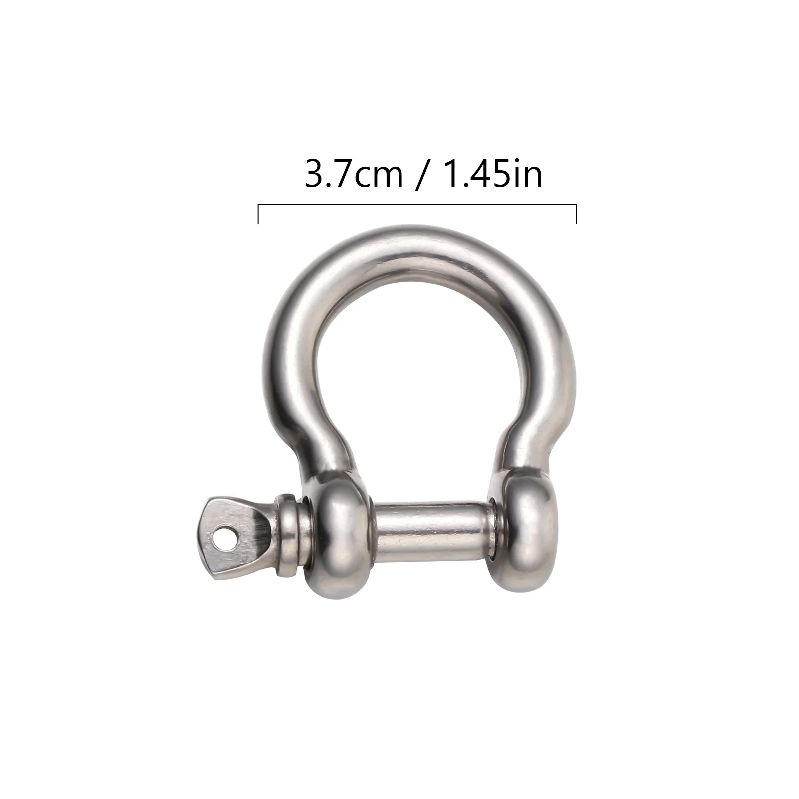 4 Pcs Shackle Bow Buckle The Chain Ceiling Hooks Shackles Stainless Steel D Ring Lifting Lock