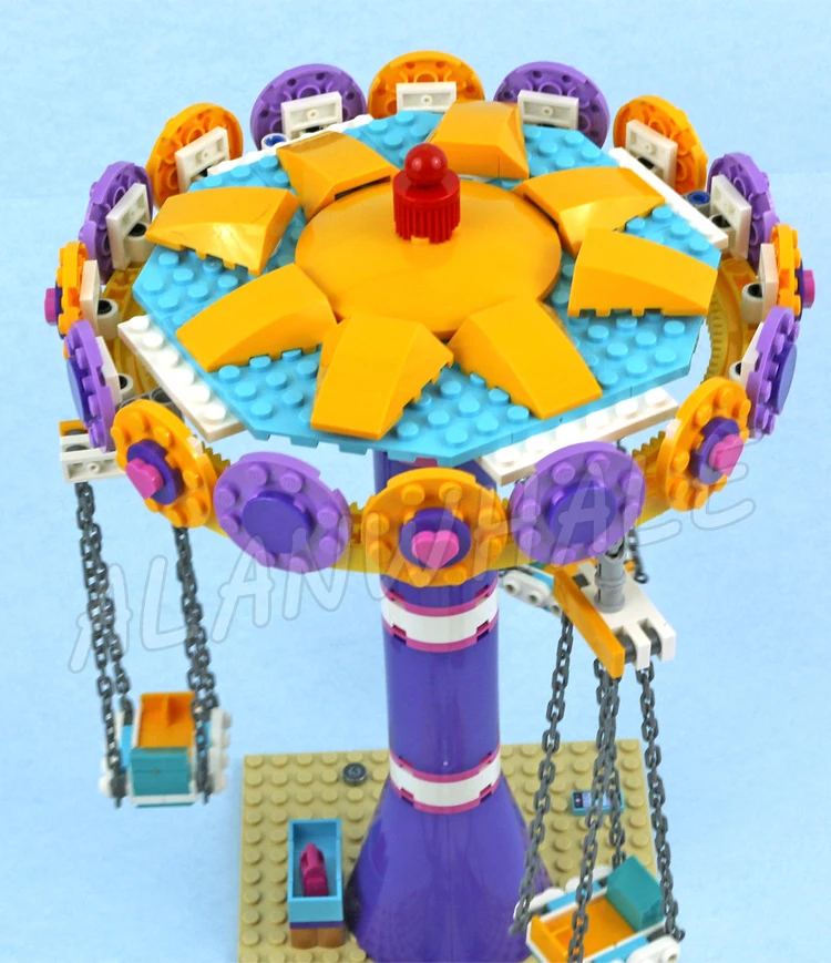 1266 stücke Freunde Heartlake City Vergnügungspark Pier Pirate Geisterschiff Karussell 11381 Bausteine spielzeug Kompatibel Mit Modell