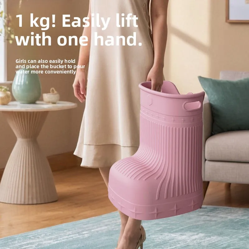 Foot soaking bucket massage bucket  environmentally friendly over the knee heat-resistant household use for adults and children