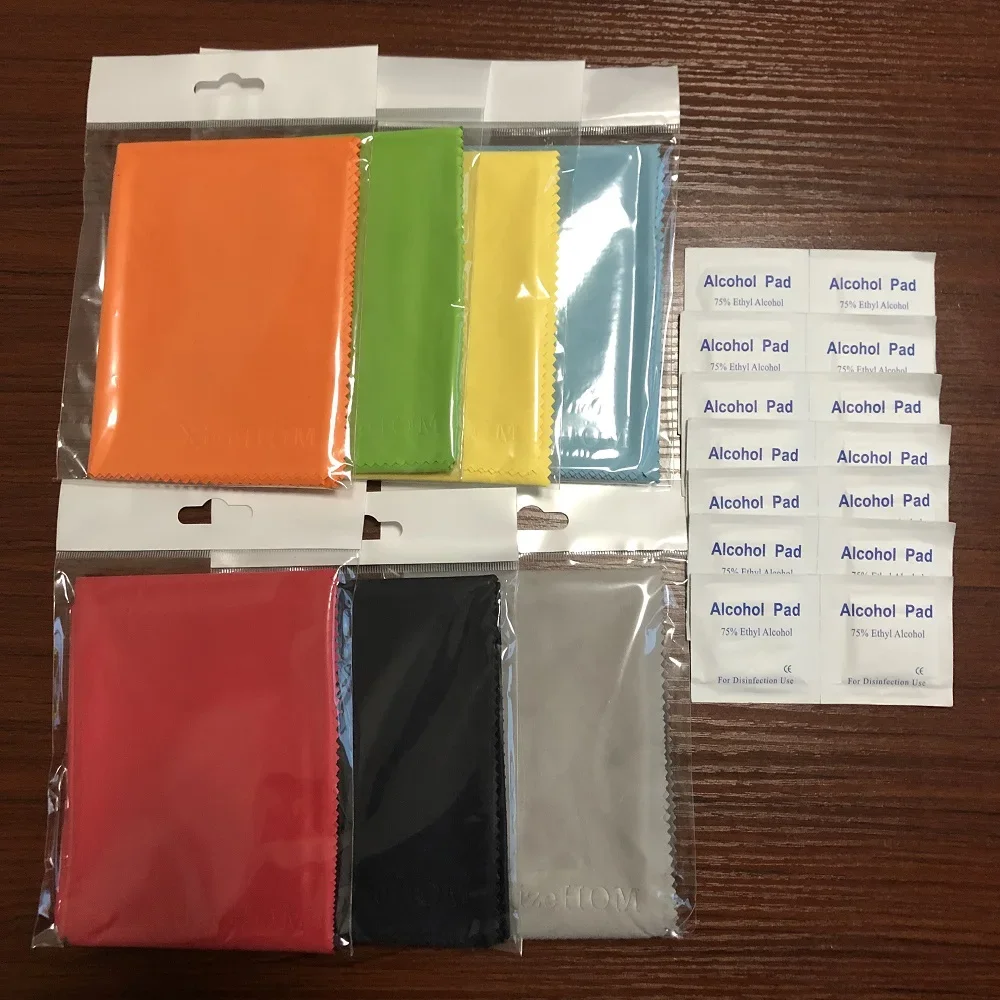 XizeHOM (40*40cm/4pcs) Large Microfiber Cleaning Cloth for All Eyeglasses, Glasses, Camera Lens, Household Cleaning Tools