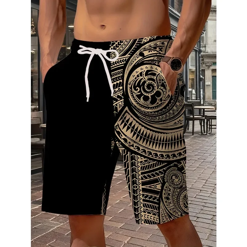 

Летние мужские повседневные удобные и стильные шорты, модные персонализированные брюки с 3D-принтом, брюки-пятишортыbvv
