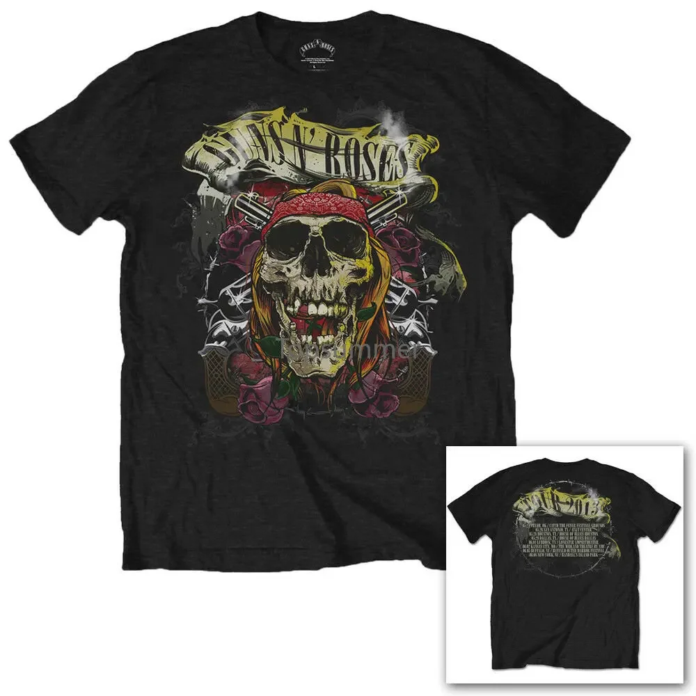 

Guns N Roses Trashy Skull Oversized Graphic Tshirts for Women Gifts for Men Graphic Tee Men White T Shirt
