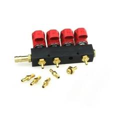 LPG CNG Kits For VALTEK 4CYL Injector Rail 3Ohm