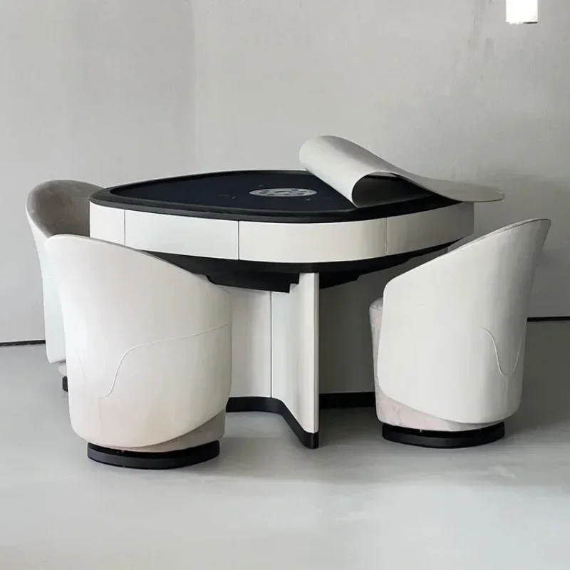 Modern simple home mahjong table Italian light luxury designer mahjong machine Nordic automatic