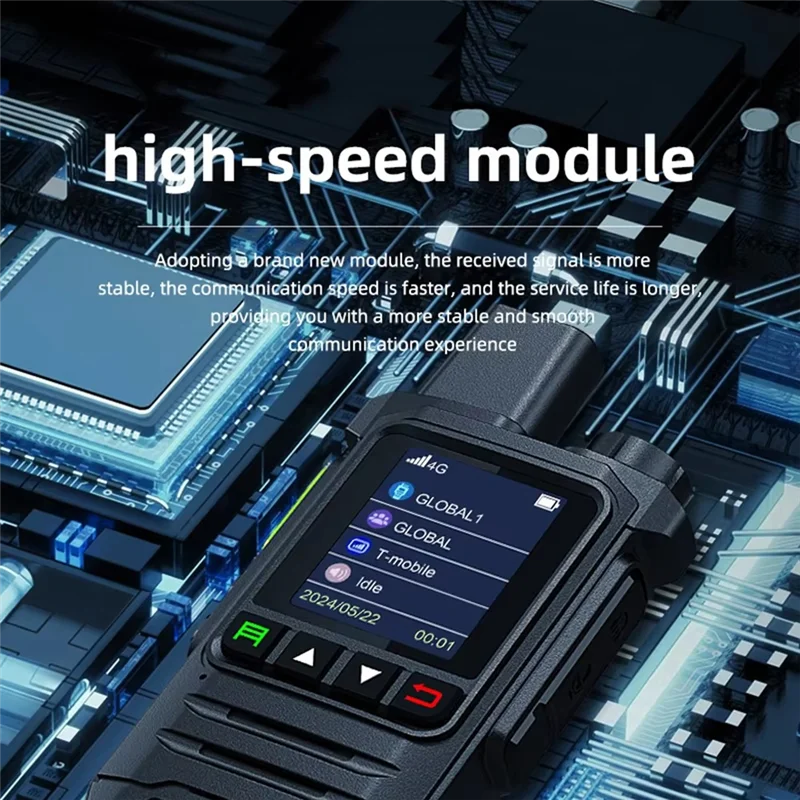 L62A 50000 Km بطاقة الاتصال الداخلي Fleet Global Intercom POC Fast PTT بدون مسافة مكالمة EU-Plug