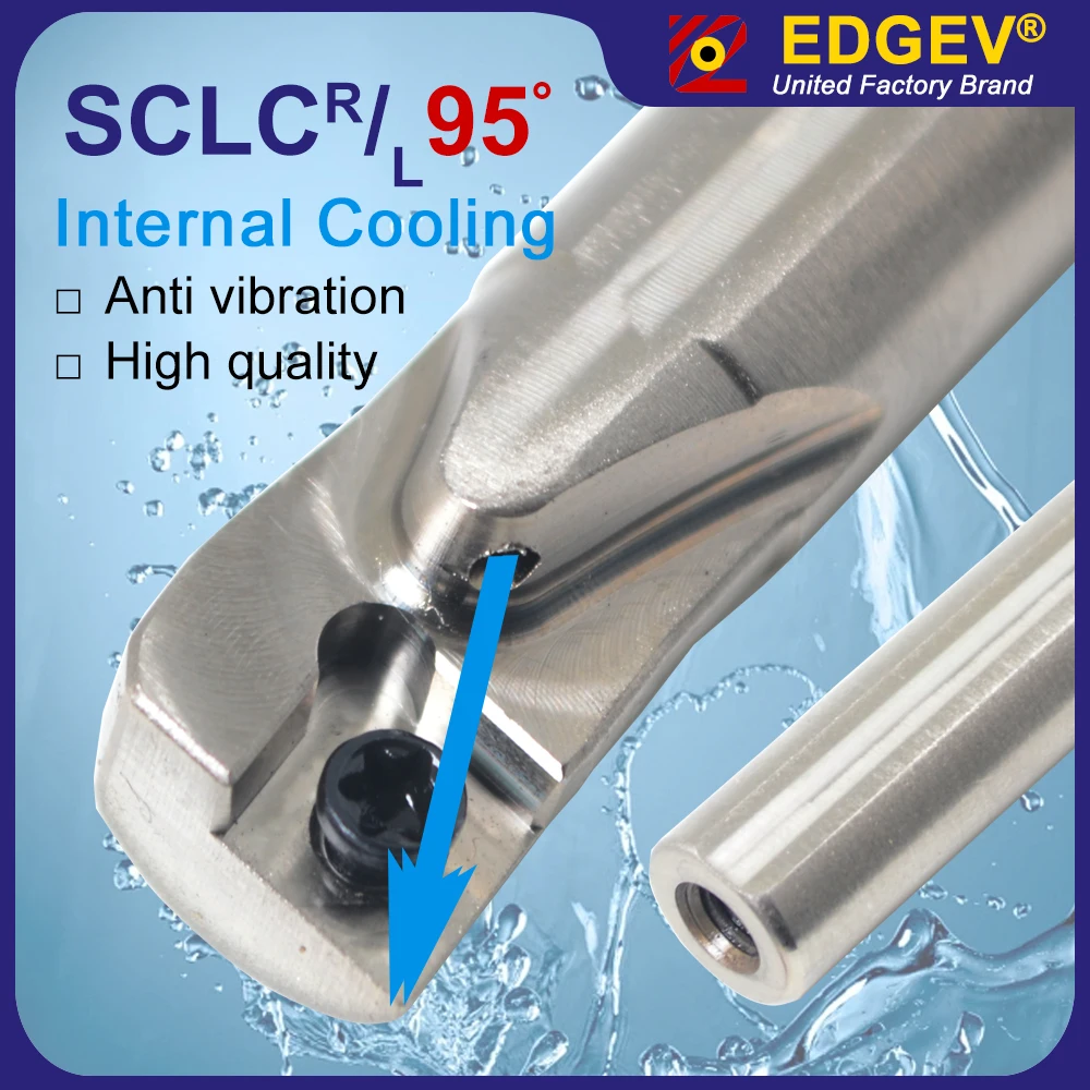 

S08K S10K S12M S16Q SCLCR06-A SCLCR09-A internal cooling boring bar lathe internal water outlet tool holder inner coolant cutter