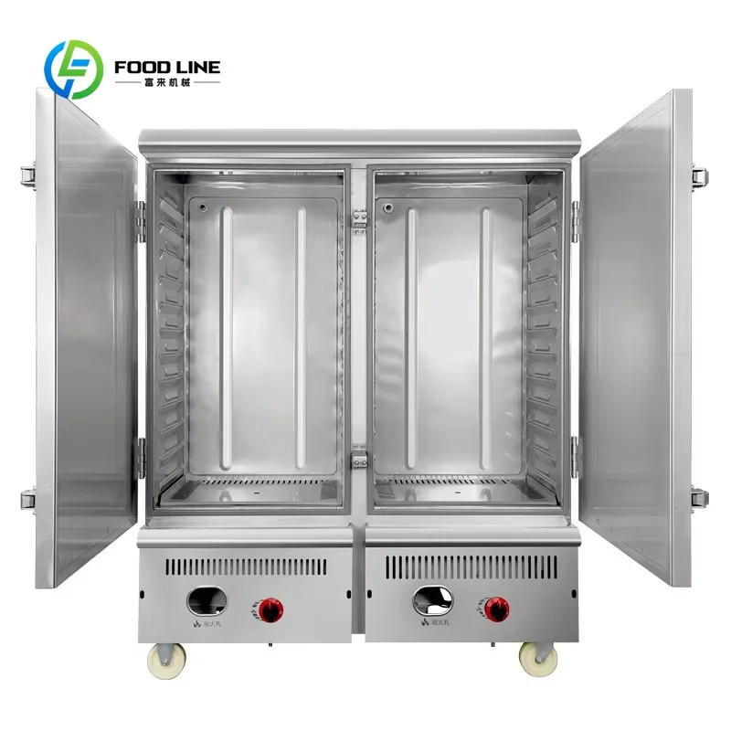 Customized 24 Trays Automatic Commercial Steam Cabinet Food Steamer Rice Cooker High Efficiency for Restaurant Canteen Catering