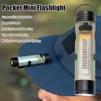 Mini LED Flashlight for Disaster Relief, Long Endurance Emergency Pocket Light with Key Clip, Small Outdoor Survival Lamp 2