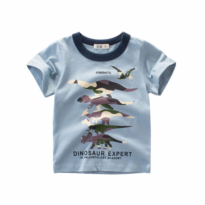 

2024 Children's T-Shirt for Boys Girls Kids Shirts Baby Short Sleeve Full Print Toddler Cotton Cartoon Car Tee Tops Clothing