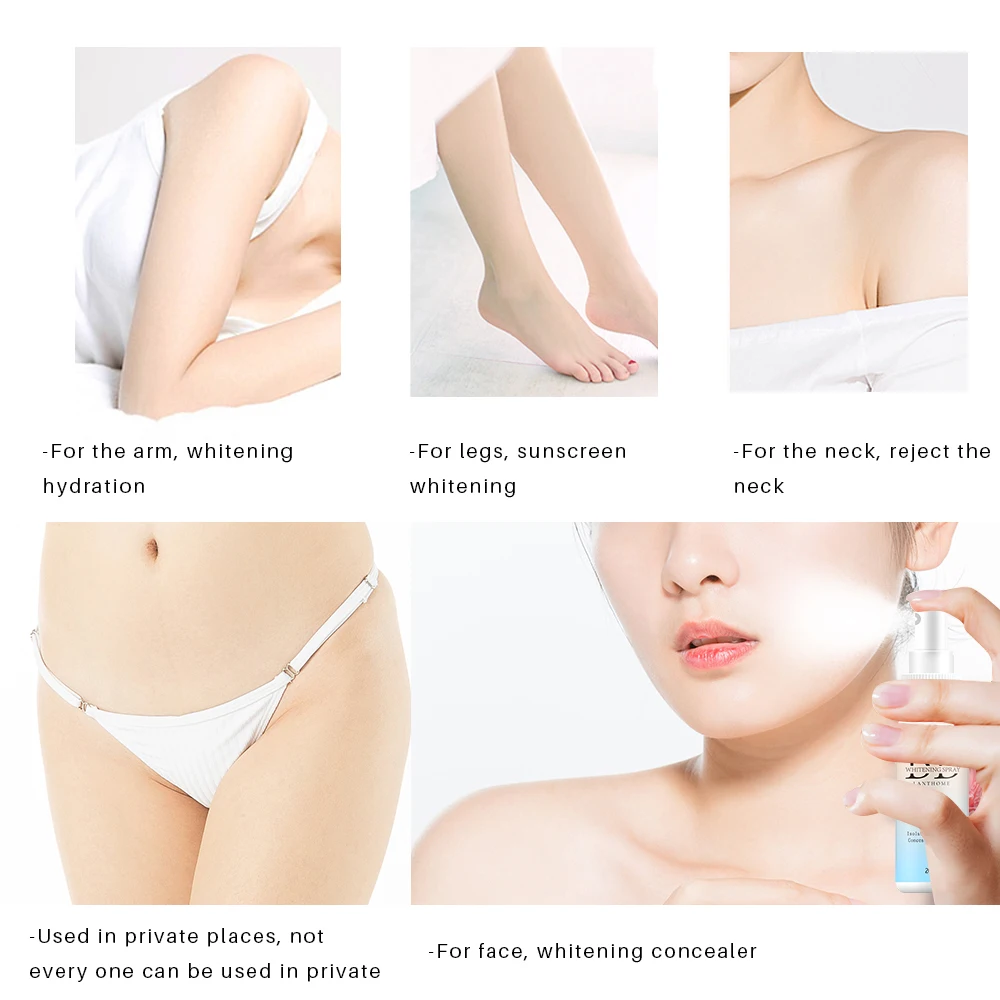 20ML BB Whitening Spray Skin Brightening Moisturizing BB Cream Face Foundation Nourishing Skin Care Beauty Cosmetics