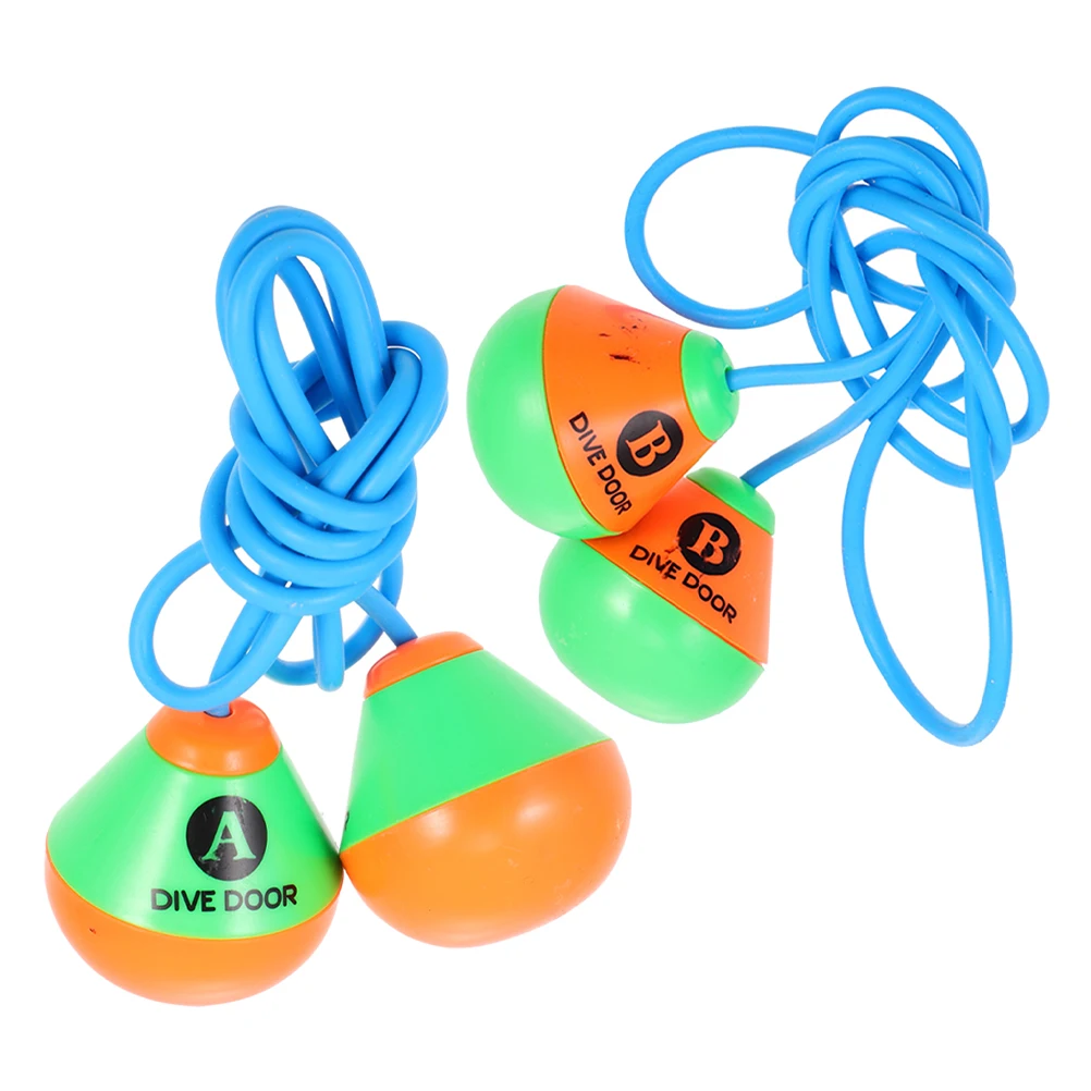 

2 Pcs Children's Diving Door Toys for Kids Auxiliary Tool Pool Rings Plastic Swimming Train Floating