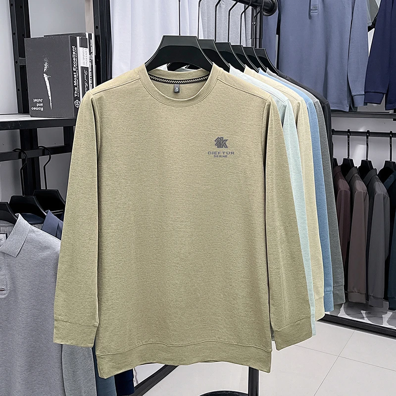 2026 Neues Herren-Basic-Sweatshirt aus Komfortablem, Atmungsaktivem Stoff mit Langen Ärmeln für Herbst und Winter – Detail 17