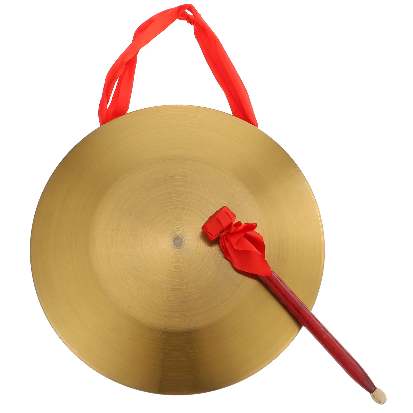 

1 Set Alloy Hand Gong Durable Chinese Music Instrument For Party Concert Performance Loud Crisp Sound Hangable Percussion Tool