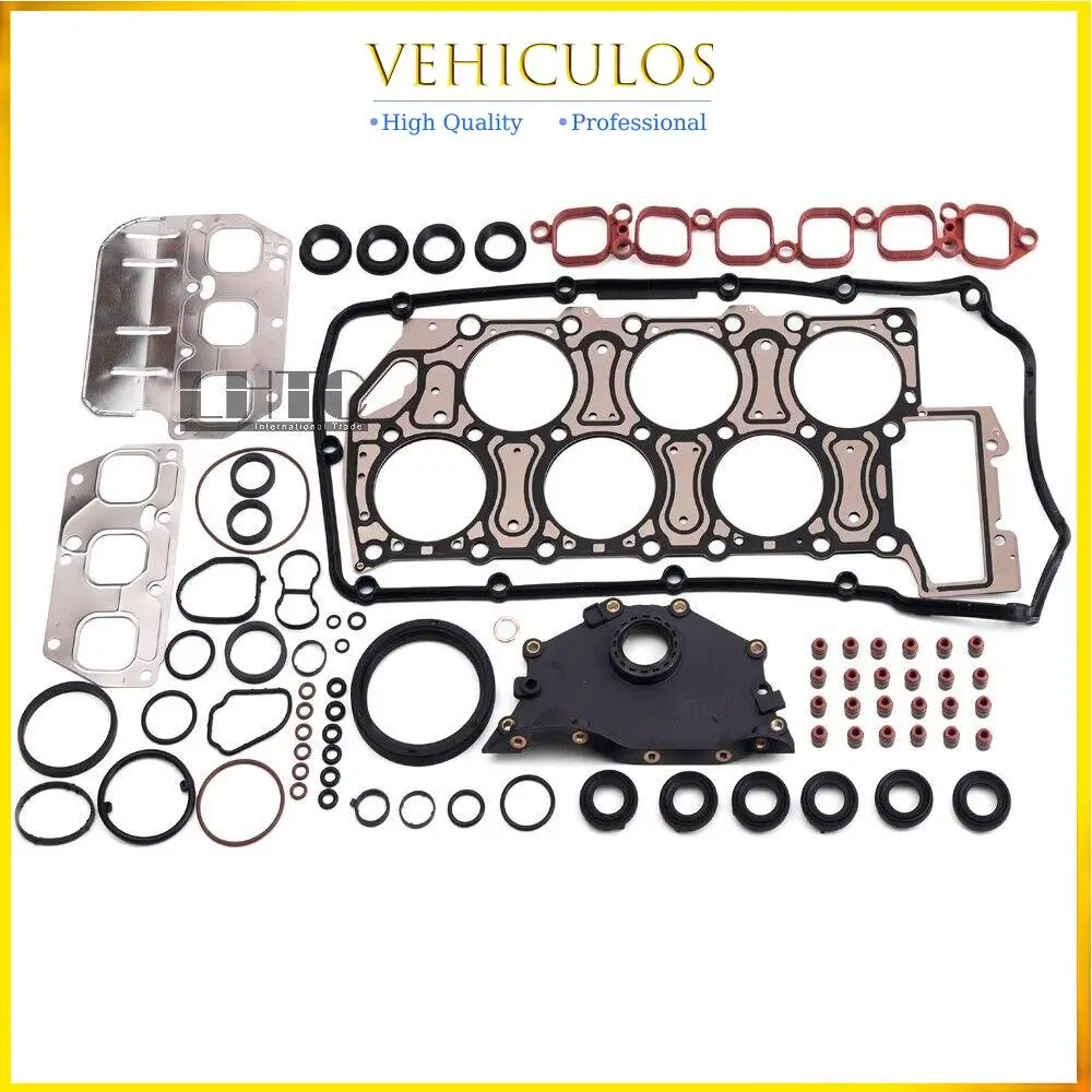 

022103383M 022103483E 022133237C 1Set Engine Rebuild Gasket Kit For Audi VW Porsche Cayenne Golf R32 A3 TT 3.2 VR6