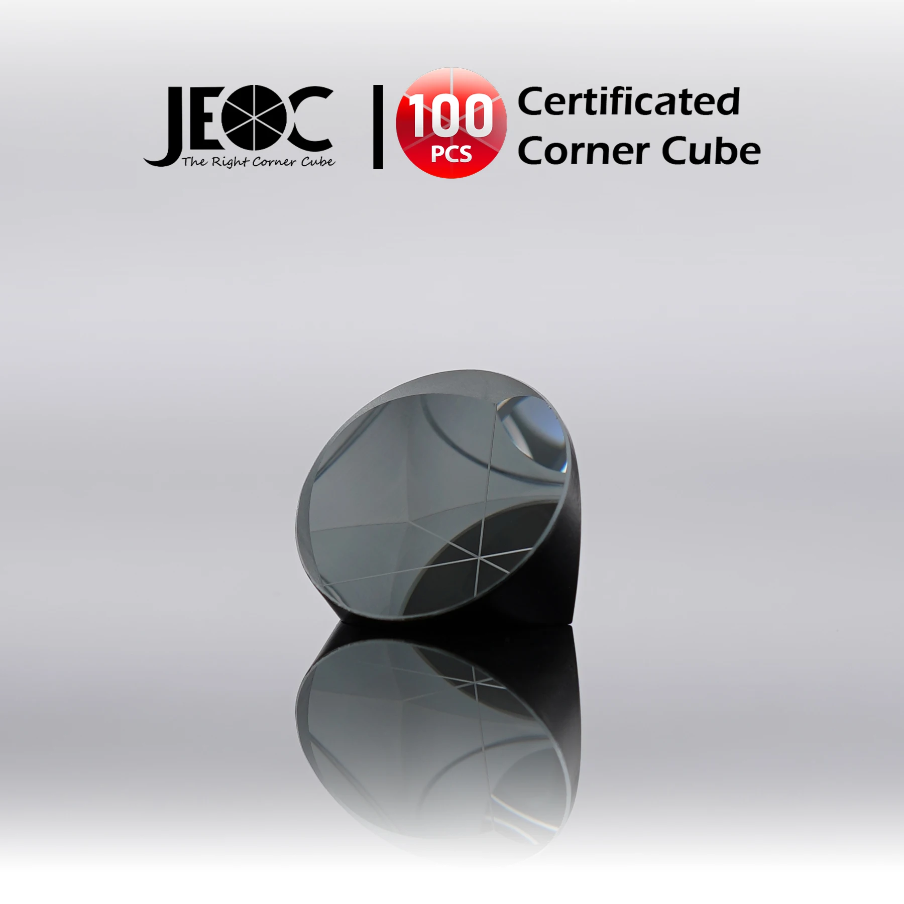 100pcs JEOC Certificated Corner Cube, 25.4mm (1