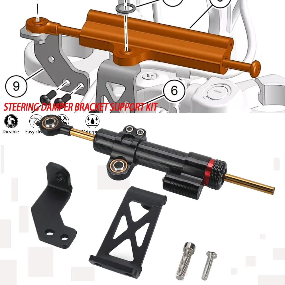 

FOR PAN AMERICA 1250 S PA1250S PAN AMERICA1250 S Motorcycle Adjustable Stabilizer Steering Damper Mounting Bracket Support Kit