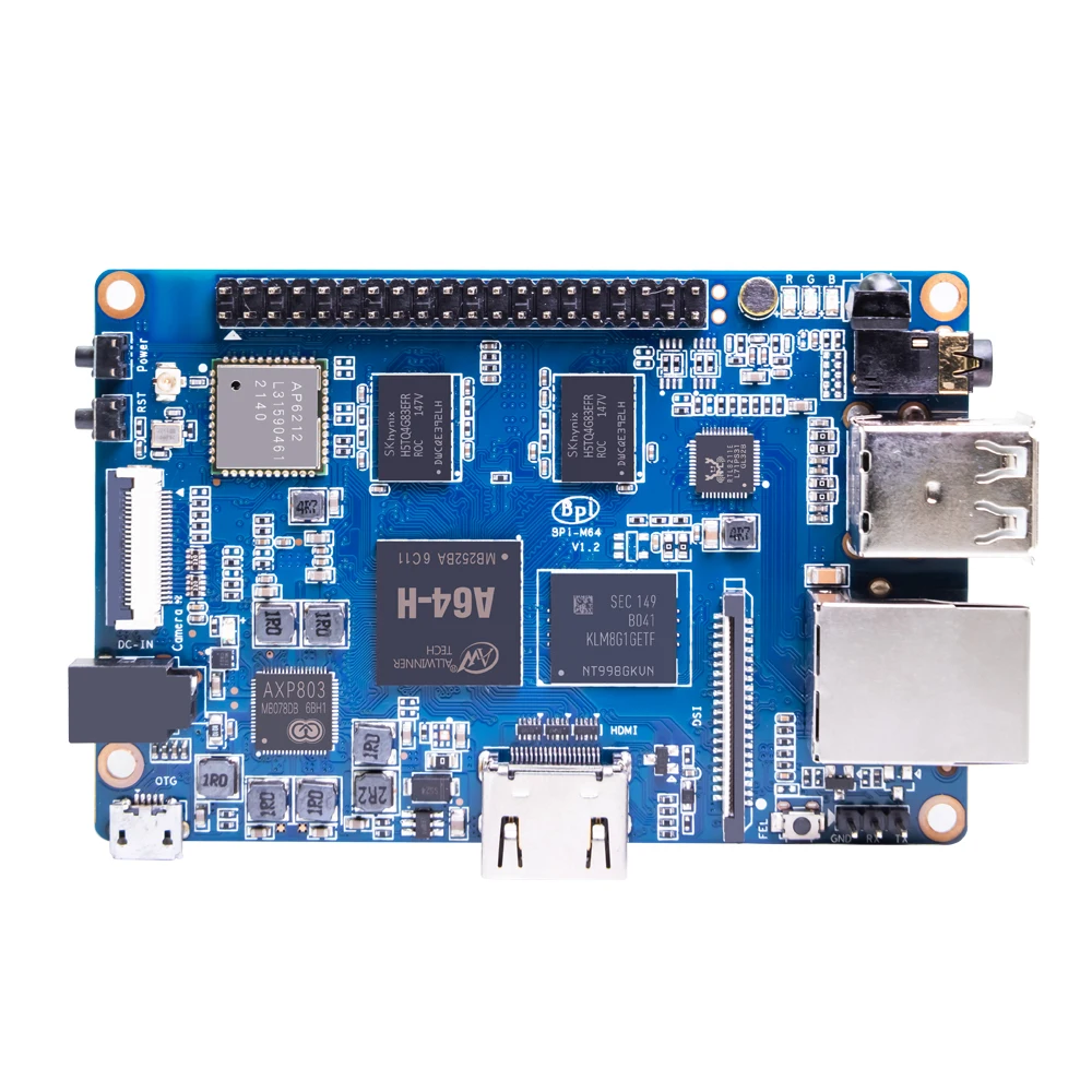 Banana Pi BPI-M64 AllWinner A64 64 Bit Quad-core Mini Single Board Computer Open Source Hardware