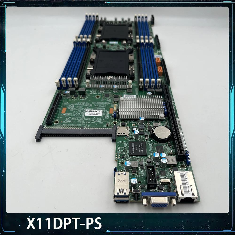 X11DPT-PS For Supermicro 2029TP-HC1R Server Motherboard Dual Socket LGA-3647 2nd Gen Xeon Scalable Processors