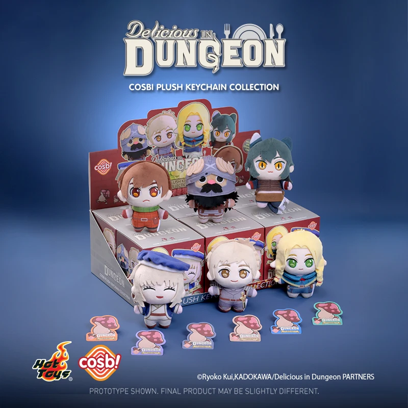 Hot Toys Delicious in Dungeon Pluche Sleutelhanger Laios Marcille Collection Rugzak Hanger Blind Box Kerst Mysterieuze Geschenken