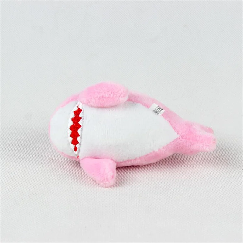 4Colors- Cute Plush Shark Toy Soft Stuffed Animal Key Chain For Birthday Gifts Doll Gift For Children 8CM