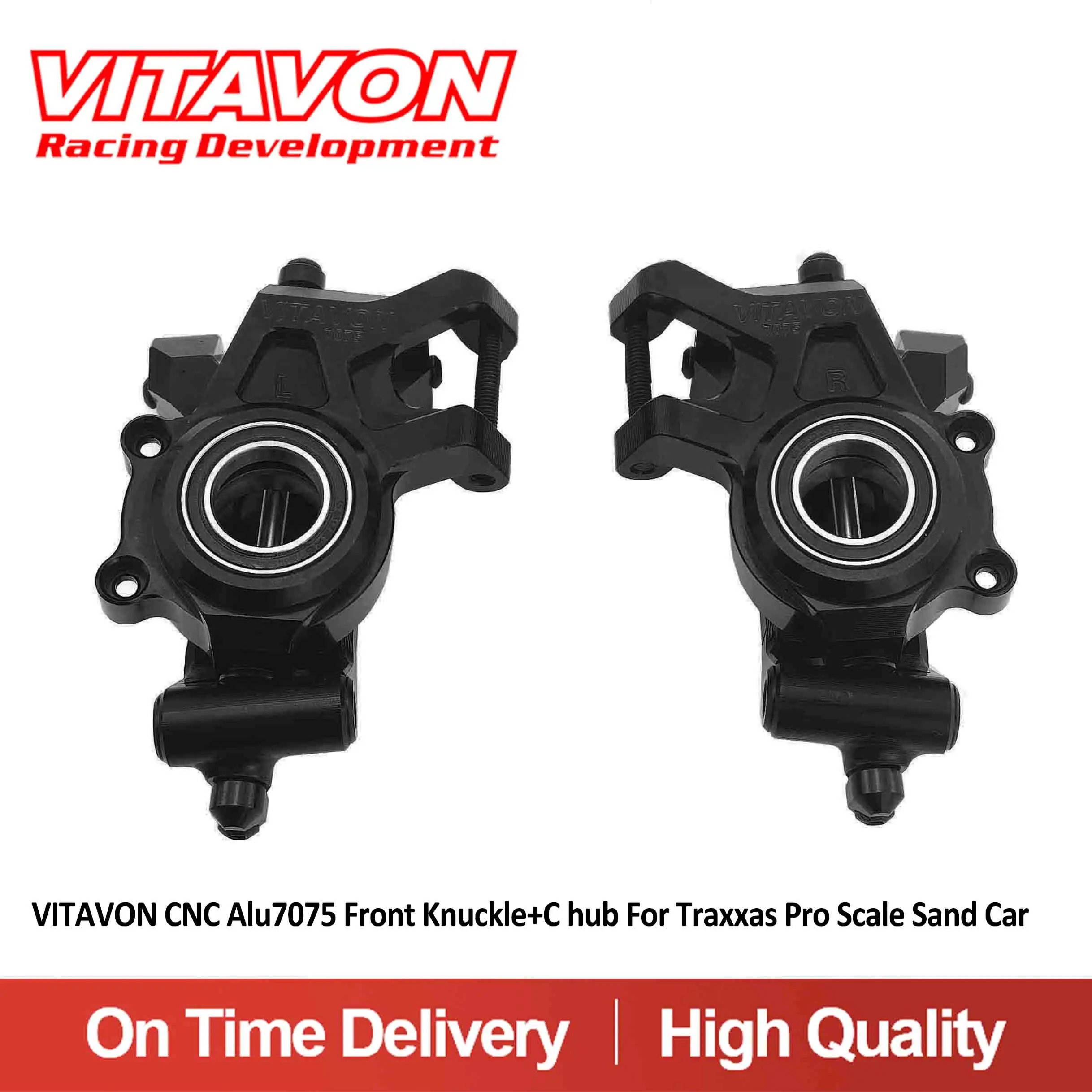 VITAVON CNC Alu7075 สนับมือด้านหน้า + C hub สําหรับ Traxxas Pro Scale ทรายรถ 1/6