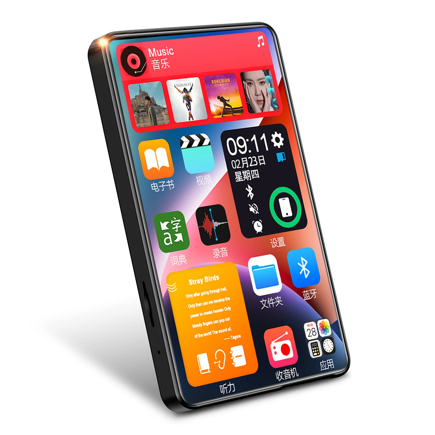 مشغل موسيقى X20 MP3 MP4 بسعر خاص لعام 2025 مع مكبر صوت 4.0 بوصة IPS شاشة تعمل باللمس 16 جيجابايت ذاكرة مدمجة بطاقة TF بحد أقصى 256 جيجابايت HiFi بدون فقدان A